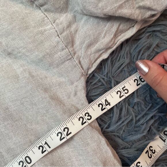 Venti6 Light Gray Linen Button Up Shirt Size S - Picture 3 of 5